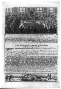 The Lord Mayor's speech and the city petition about excise (on tobacco. Speech with illus. of meeting of the Common-Council of London) LCCN2007680083