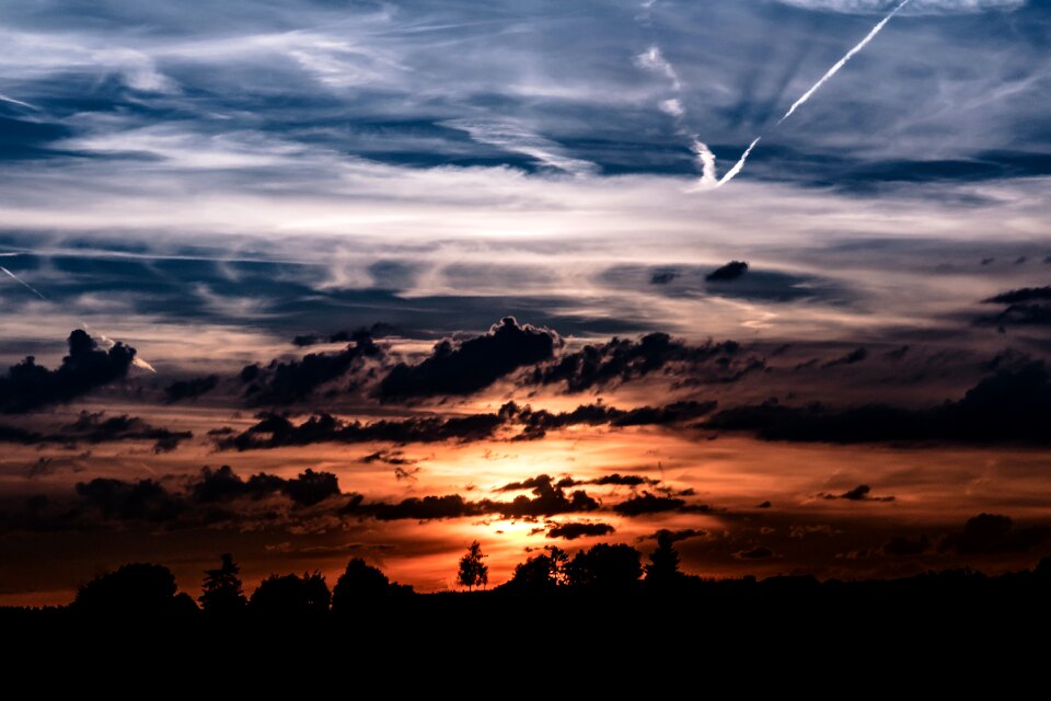 Abendstimmung sky sun