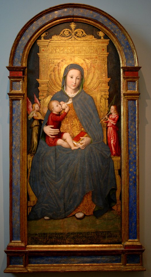 The Madonna Enthroned - Ludovico Brea