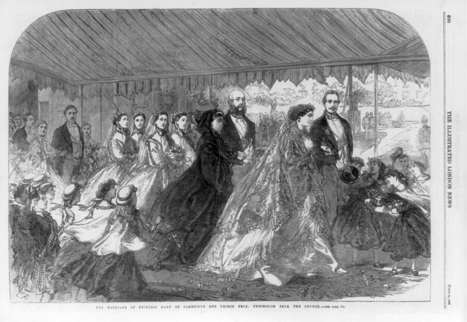 The marriage of Princess Mary of Cambridge and Prince Teck - the procession from the church LCCN2002697747