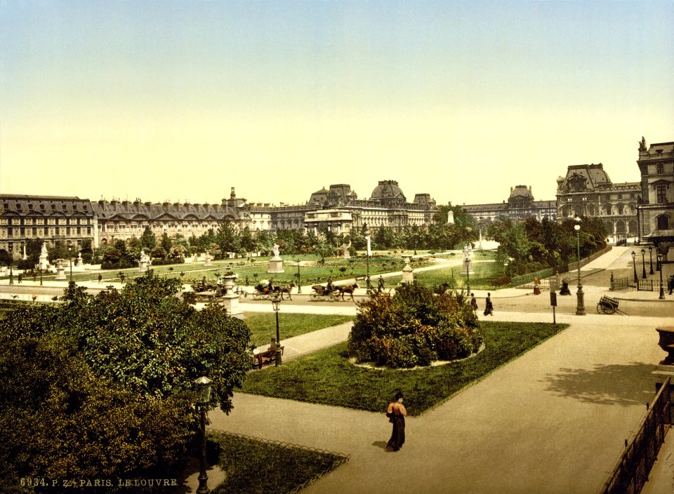 The Louvre, Paris, France, ca. 1890-1900