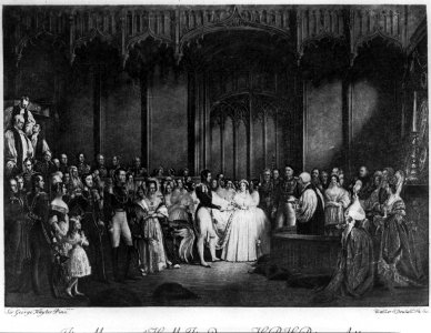The marriage of Princess Mary of Cambridge and Prince Tek. 1866 LCCN2002698006