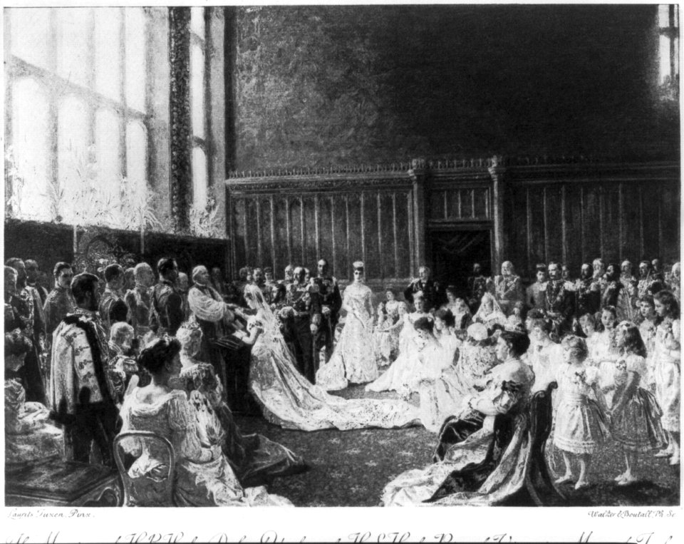The marriage of Princess Mary of Cambridge and Prince Teck. 1866 LCCN2002698007