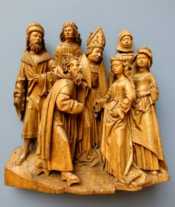 The Marriage of the Virgin, Northern Netherlands, c. 1490-1500, oak - Bode-Museum - DSC03187 photo