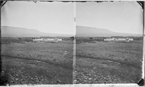 The mission, or Crow agency. Bighorn County, Montana - NARA - 517441
