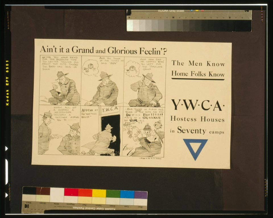The men know home folks know YWCA hostess houses in seventy camps - - Briggs. LCCN00650747