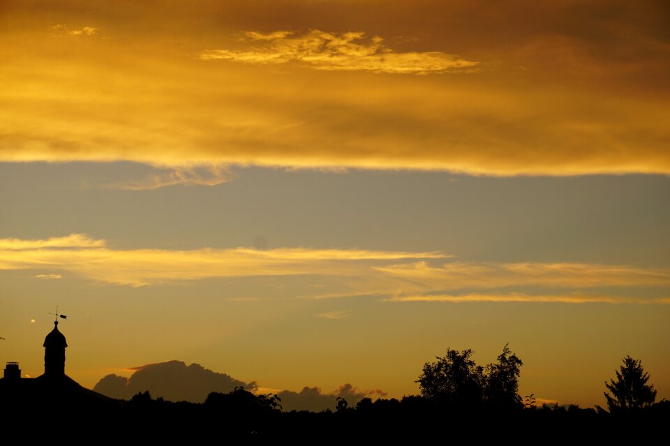 Evening sky clouds abendstimmung