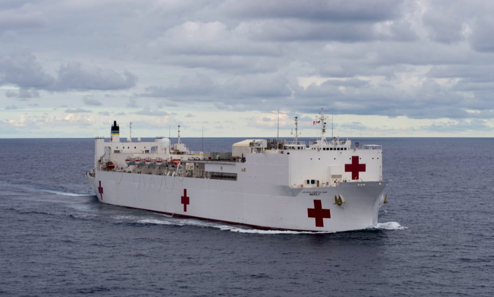 The Military Sealift Command hospital ship USNS Mercy (T-AH 19) participates in Pacific Partnership 2015 150527-N-BK290-558