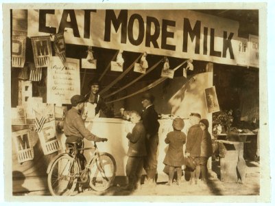 The Milk Booth at the State 4 H Fair at Charleston, W. Va. LOC cph.3b23342