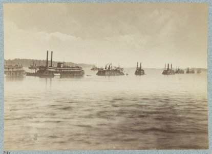 The Mississippi River Fleet at Mound City, Illinois LCCN2013647493