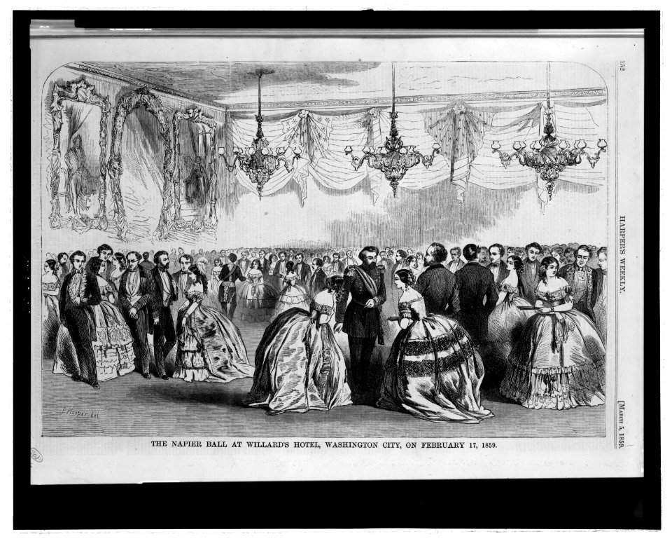 The Napier Ball at Willard's Hotel, Washington City, on February 17, 1859 - E. Hooper, del. LCCN2006679501