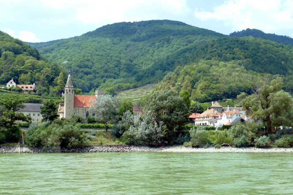 Danube valley panorama landscape