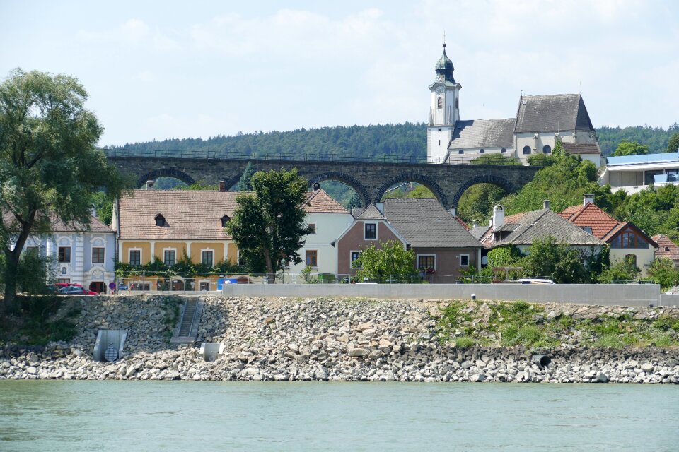 Danube valley panorama landscape