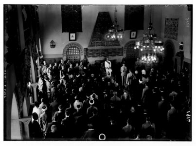 The new era in Palestine. The arrival of Sir Herbert Samuel, H.B.M. high commissioner, etc. Inaugurating civil administration, in Palestine. LOC matpc.02286