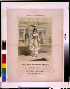 The new costume polka, composed for the piano by Martha Keller - J. Queen delt. ; P.S. Duval's Steam lith. Press. LCCN96510135