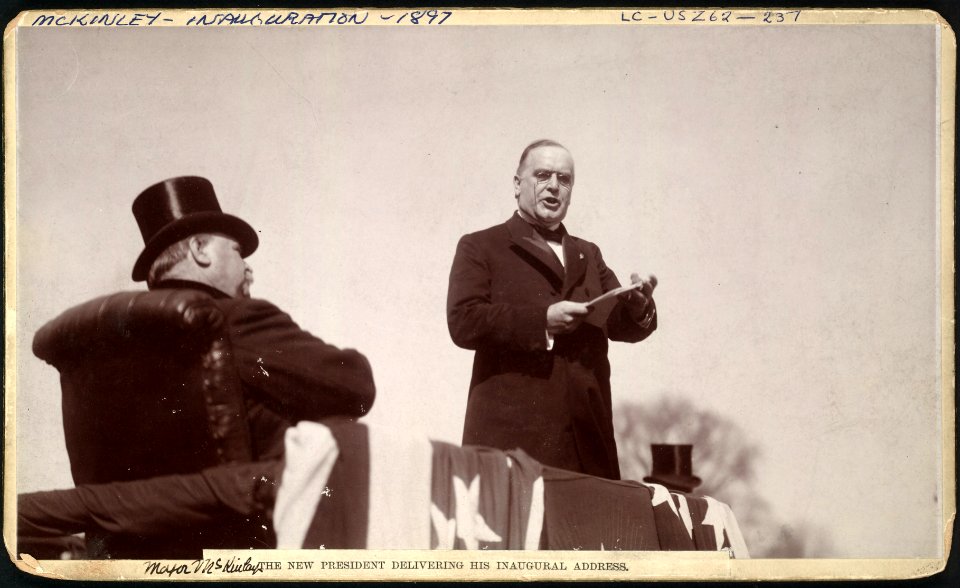 The new President delivering his inaugural address (March 4, 1897) LCCN00650949