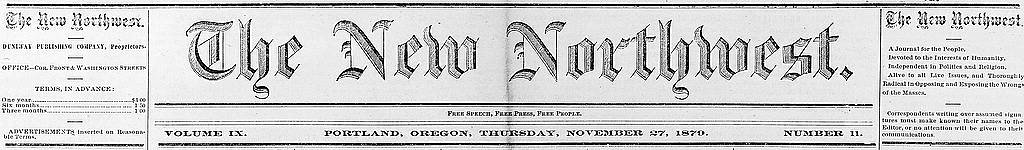 The New Northwest LCCN2002719600