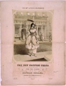 The new costume polka, composed for the piano by Martha Keller - J. Queen delt. ; P.S. Duval's Steam lith. Press. LCCN96510135