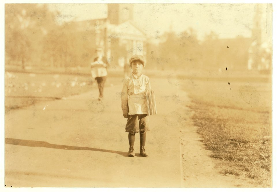 The newsboy, 'Jackie Coogan' of Hartford, Conn. One of the youngest. Aug. 26, 1924. LOC nclc.04067