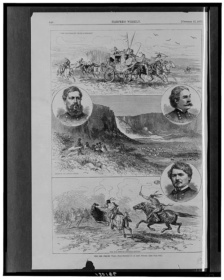 The Nez Percés war - from sketches by an army officer. LCCN2002695125
