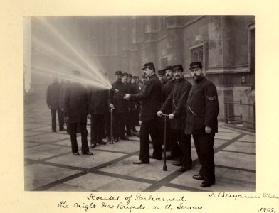 The Night Fire Brigade by Sir (John) Benjamin Stone