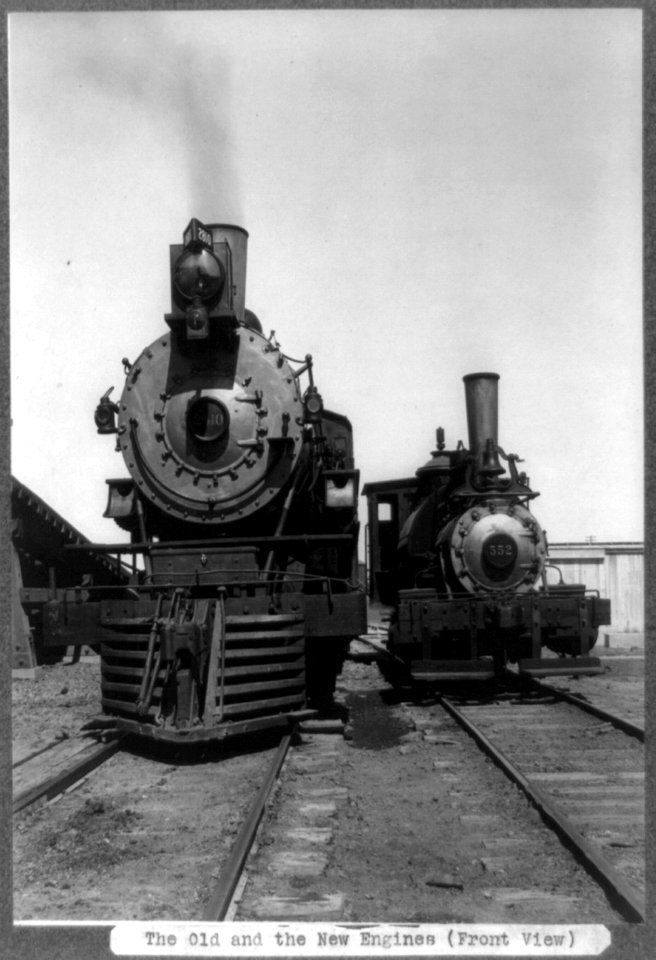 The old and the new engines (front view) LCCN99401050