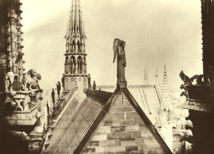 The new spire of Notre Dame de Paris, 1865