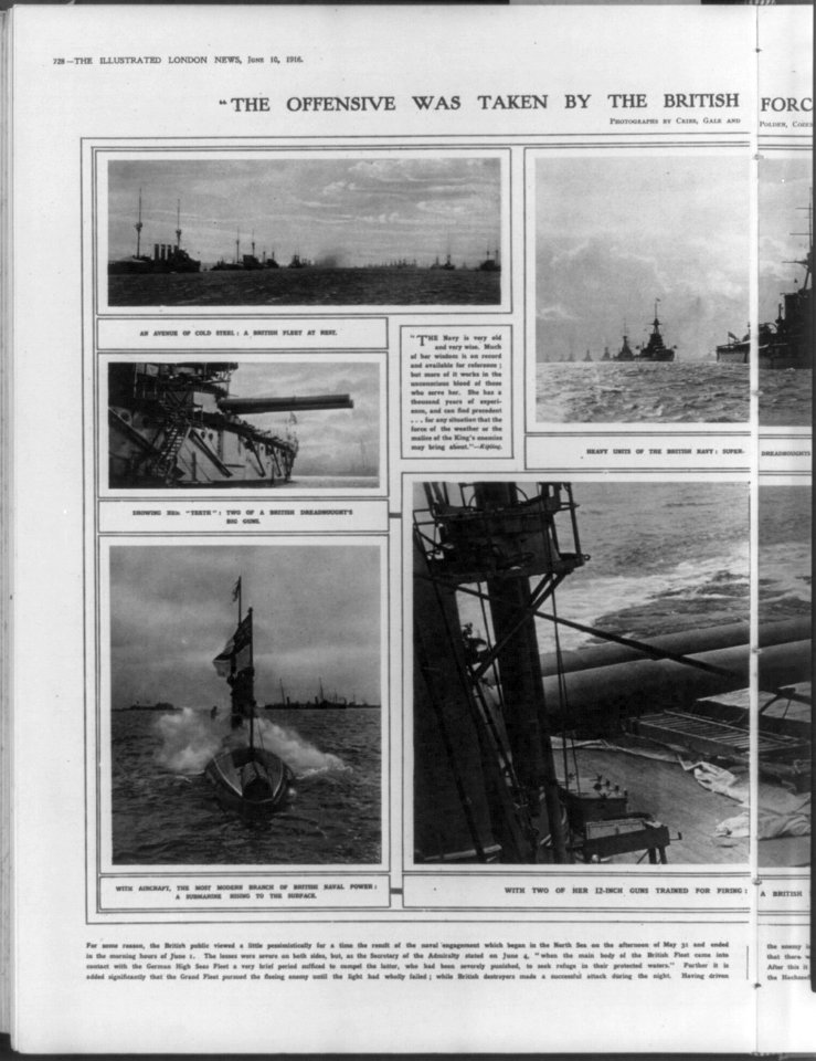The offensive was taken by the British forces- ships of our mighty Navy LCCN2004667844