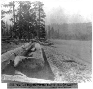 The old Dug-Out at the foot of Donner Lake - Central Pacific Railroad LCCN2002723144 photo