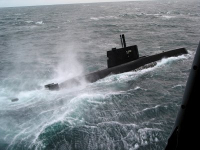 The Norwegian ULA class submarine Utstein (KNM 302) participates in NATO exercise Odin-One