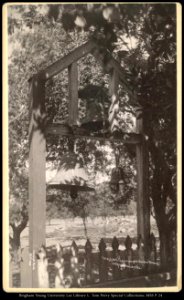 The Old Bells at Camulous Home of Ramona, Santa Clara Valley, Cal., C.R. Savage, Photo, Salt Lake.