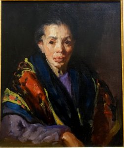 The Old Model (Old Spanish Woman), by Robert Henri, c. 1912, oil on canvas - Blanton Museum of Art - Austin, Texas - DSC08168 photo