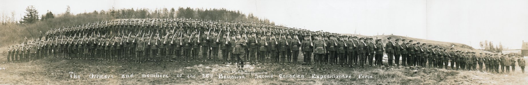The officers and members of the 26th Battalion Second Canadian Expeditionary Force. No. 4 (HS85-10-30184)