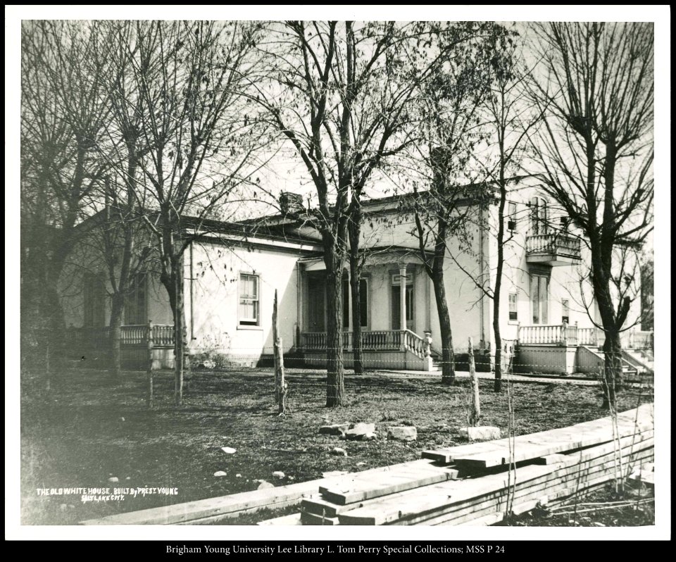 The Old White House built by Brigham Young, Salt Lake.