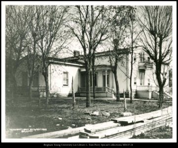 The Old White House built by Brigham Young, Salt Lake.