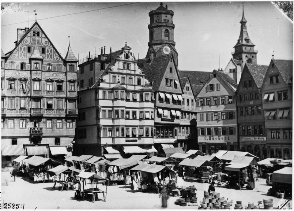 The old Market Place, Stuttgart