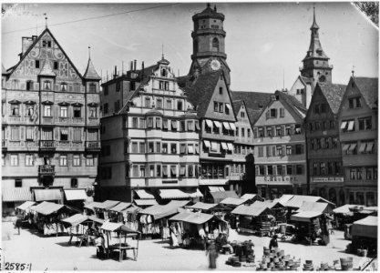 The old Market Place, Stuttgart photo