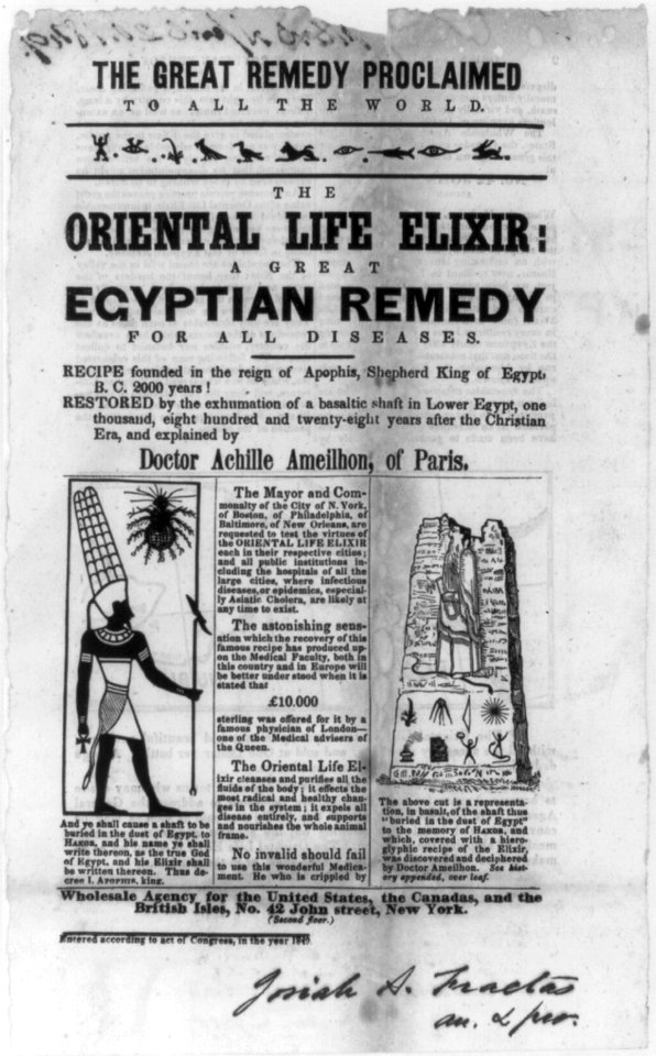 The Oriental Life Elixir- A Great Egyptian Remedy for All Diseases LCCN2001701424