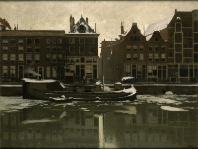 The Oude Schans in Amsterdam by Willem Witsen