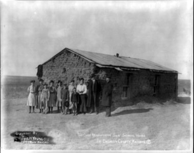 The Only Remianing Sod School House, in Decatur County, Kansas LCCN2004680438