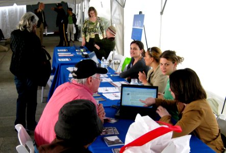 The Online Public Access and Social Media Tables at the Genealogy Fair