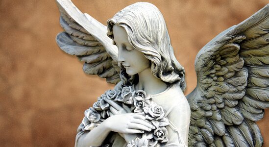 Background faith angel figure photo
