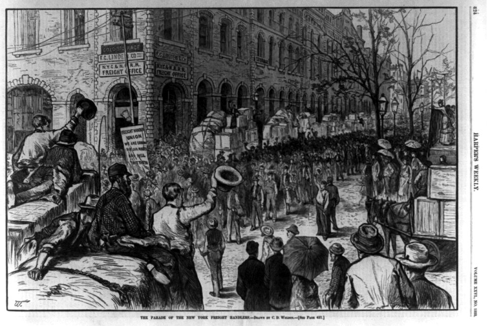 The parade of the New York (striking) freight handlers LCCN2002711304