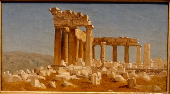 The Parthenon by Sanford Robinson Gifford, May 10, 1869, oil on canvas - Middlebury College Museum of Art - Middlebury, VT - DSC08174