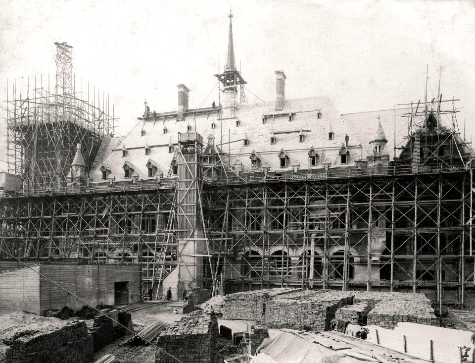 The Peace Palace under construction The Hague