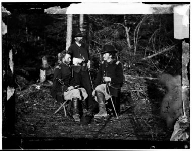 The Peninsula, Va. Lts. George A. Custer, Nicolas Bowen, and William G. Jones LOC cwpb.01007
