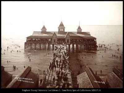 The Pavilion and Lake, Garfield. Gt. Salt Lake; C.R. Savage, Photo.