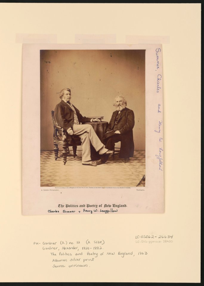 The politics and poetry of New England - A. Gardner photographer, Washington. LCCN2004674414