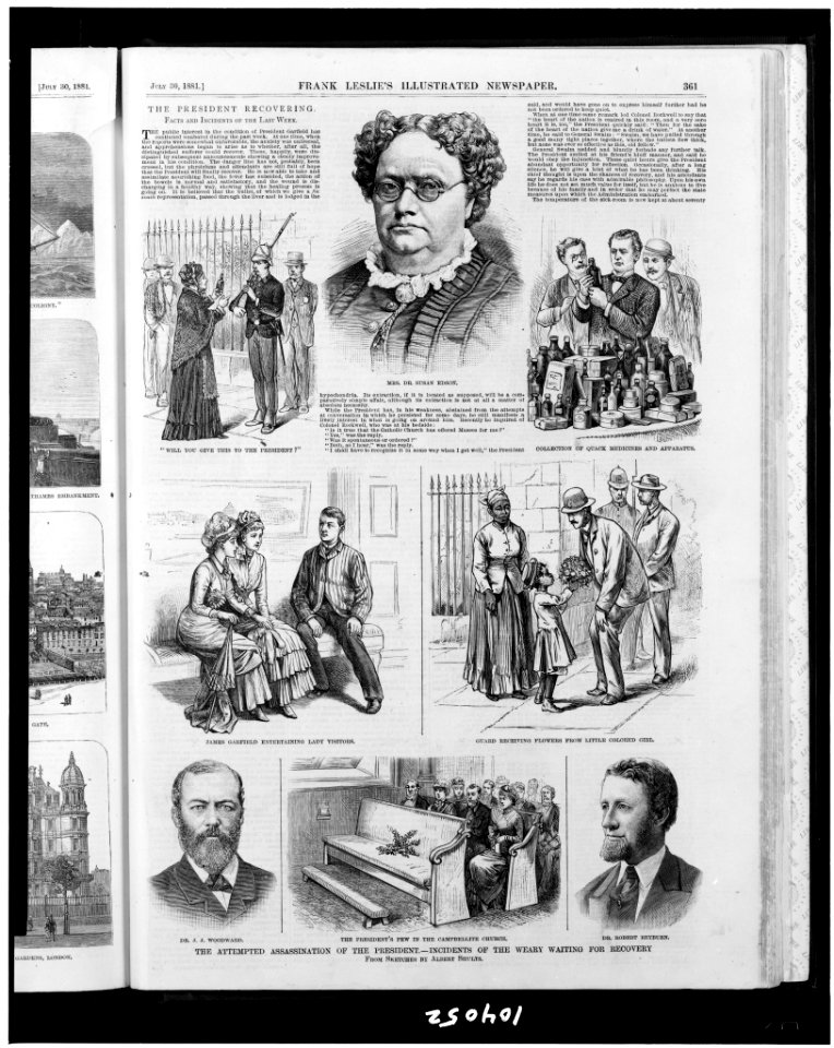 The President recovering. Facts and incidents of the last week - from sketches by Albert Shults. LCCN91787154
