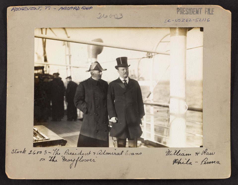 The President & Admiral Evans on the Mayflower - William H. Rau, Phila., Penna. LCCN2010645467